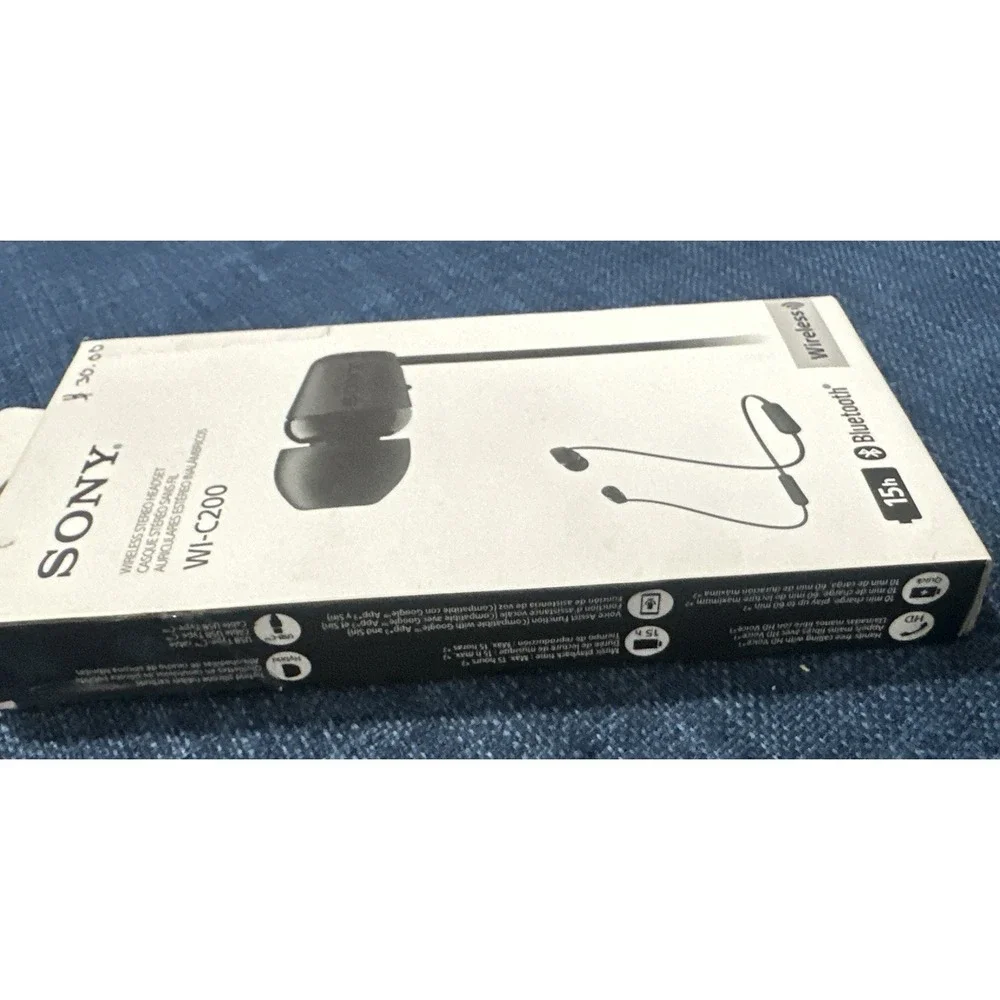 Sony WI-C200 Wireless In-Ear Bluetooth Headphones - Black
